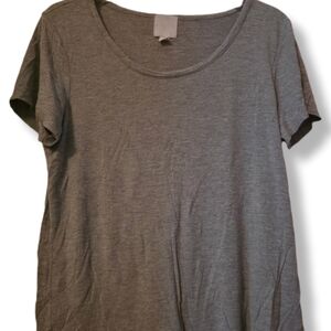 Sunday Size Medium Round Neck Grey T-Shirt